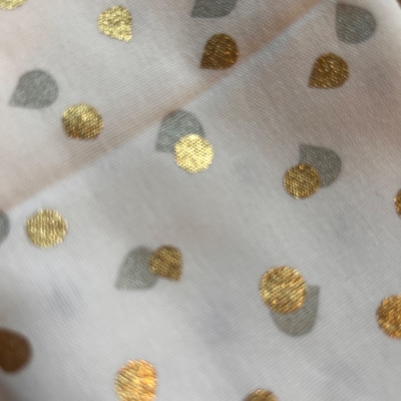 Modern by Dwell Magazine Cloth Napkins Gold Silver Dots 100% Cotton Set of 4 - Picture 6 of 8